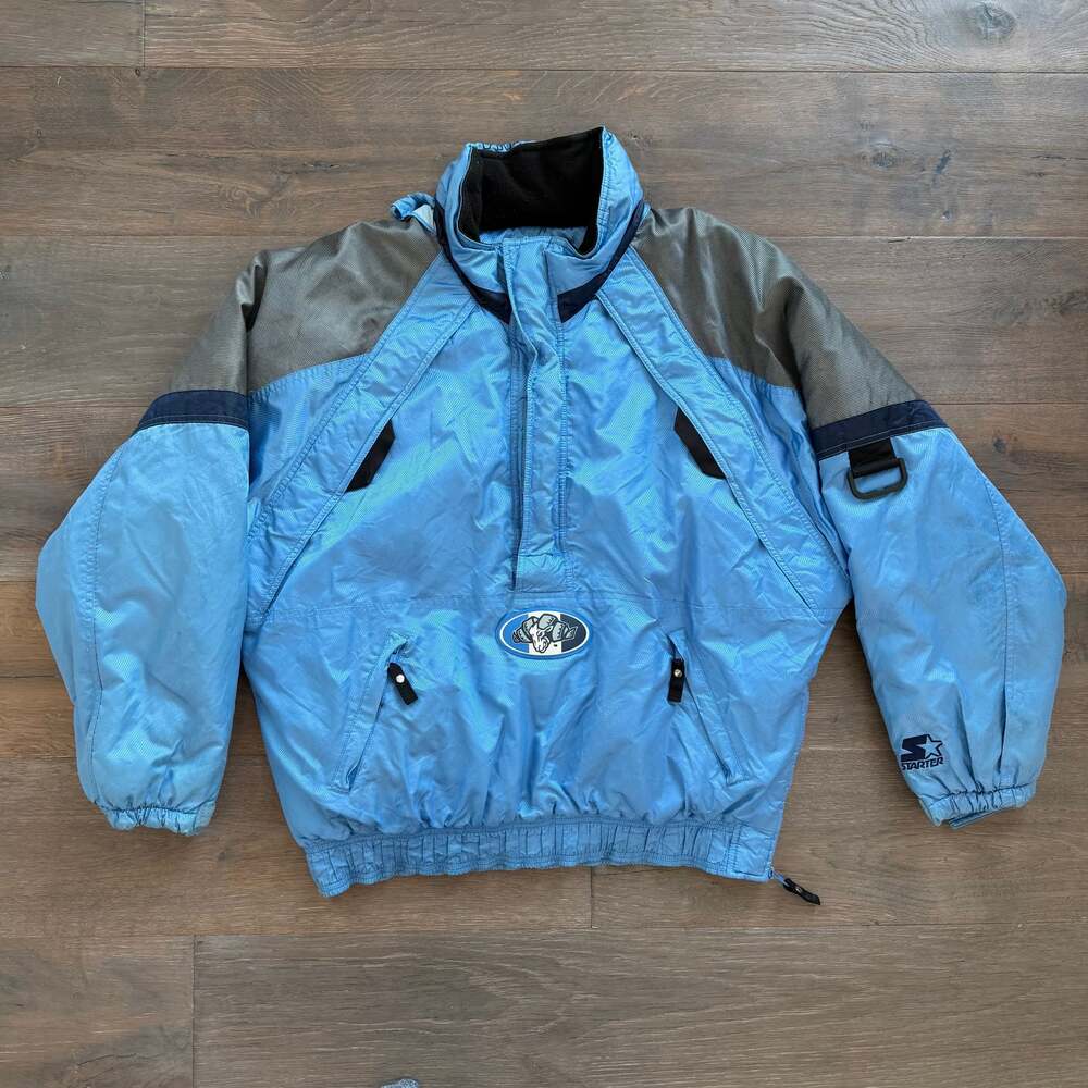 RARE OG Vintage Starter Jacket UNC University of North Carolina Coat 90s ~ Med